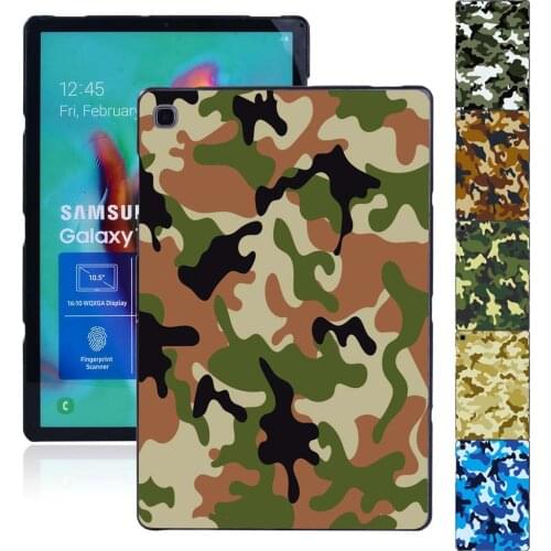 For Samsung Galaxy Tab S4/Tab S5e 10.5"/Tab S6/Tab S6 Lite 10.4" P610 P615/Tab S7 T870 T875 11" Camouflage Pattern Tablet Case