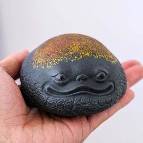 Purple sand golden toad tea pet can raise lucky tea to play tea table accessories tea table tea set decoration teapets