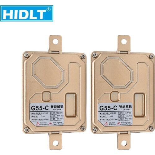HIDLT EMC Canbus Xenon Ballast AC 55W Error Free HID Decoder Ballast For H1 H3 H7 H11 Auto Headlamp Bulb Car Accessory Light Kit