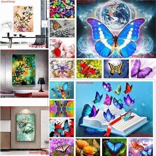 Hot 5d diamond painting full Butterfly 3d diamond mosaic sale Butterfly diy diamond embroidery christmas decorations for home