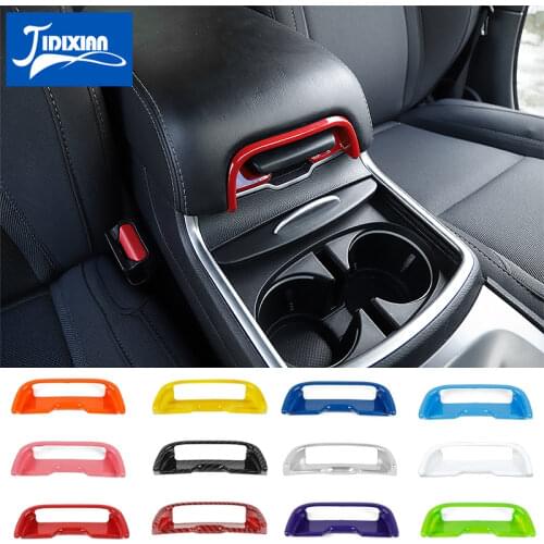 MOPAI Car Center Console Armrest Box Switch Button Decoration Cover Stickers for Dodge Charger 2011-2020 Interior Accessories