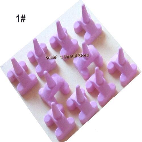20pcs Dental Lab Ceramist Tool Ceramic Firing Pink Pegs Dental Lab for Single Porcelain Crown Oven Tray-4 sizes