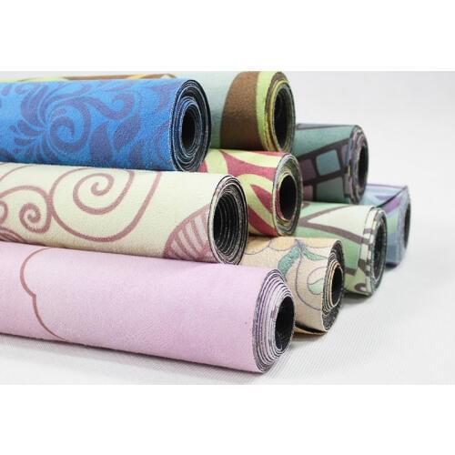 183*68cm*1mm Suede Natural Rubber Yoga Mat Anti Slip Sweat Absorption Yoga Pad Fitness Gym Sports Exercise Pad Yoga Mats