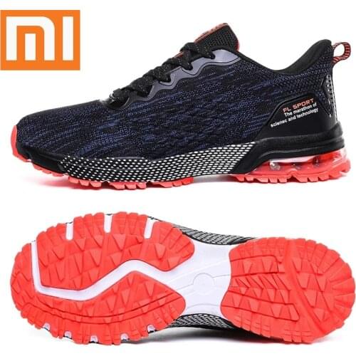 Xiaomi Men Running Shoes Men Casual Shoes Anti Slip Men Trailing Running Sneakers Men Cushion Air Sport Walking Shoes