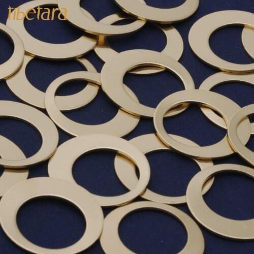 Brass Round Offset Washers Stamping Blanks,Stamping supplies,FANTASTIC SHINE,18 Gauges,Washers Stamping Blanks,20 pieces/lot