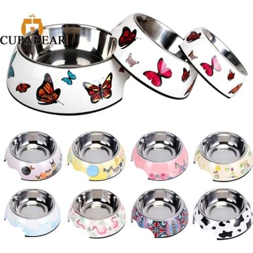 Stainless Steel Dog Non-slip Durable Feeding Bowls Large Size for Pet Cat Puppy Water Drinking Dishes Feeder Accessories