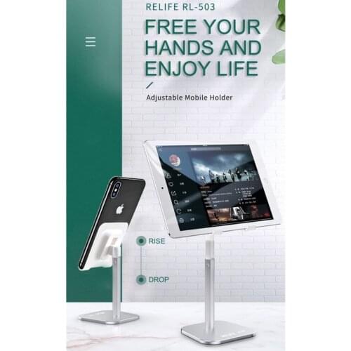 Tool Sets For Relife RL-503 Holder Adjust Metal Stand Universal For iPhone Samsung Xiaomi Tablet Desktop Electronics