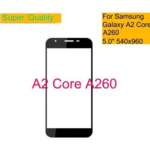 10Pcs/Lot For Samsung Galaxy A2 Core A260 A260F A260DS A260G SM-A260F/DS Replacement LCD Front Touch Screen Glass Outer Lens
