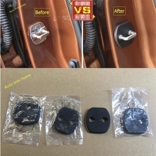 Lapetus Plastic Car Door Lock Buckle Cover Trim For Renault Koleos 2017 - 2020 Kadjar 2016 - 2019 Protection Cover Interior Kit