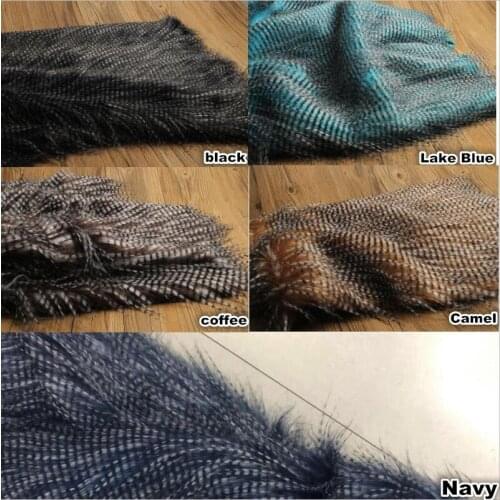 Peacock Plush Faux Fur Clothing Pillow Shooting Background Cloth Decoration Material,Faux Fur Fabric,Width=160cm