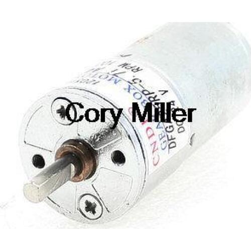 DC 24V 1000 RPM 4mm Dia Permanent Speed Reducing Geared Box Motor