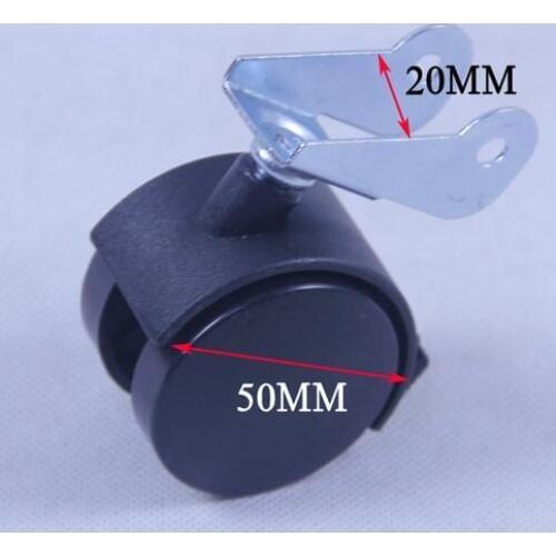 Durable Baby crib rubber wheel accessories wood bed crib polyurethane wheel round tube stopper crib universal caster wheel brake