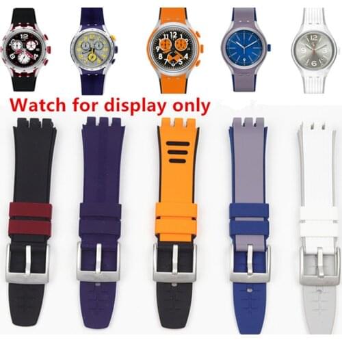 Top quality Watch band accessories silicone watchband X series for Swatch strap for YYS4004 YES1005 YYS4010 YES4014 20mm 17mm