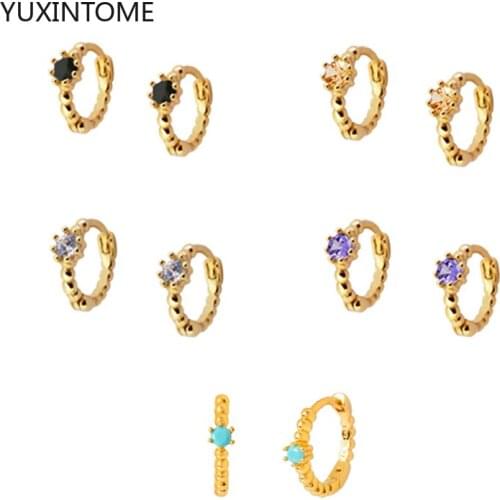 925 Sterling Silver Ear Buckle Small Hoop Earring Tiny Ear Ring Cartilage Huggie Piercing Circle Stud Earrings for Women Jewelry