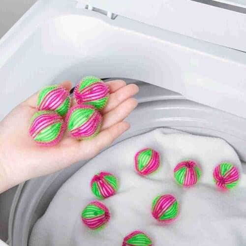 Six Packs Of Nylon Laundry Ball Decontamination And Anti-winding Sticky Hair Ball Washing Machine Cleaning Ball