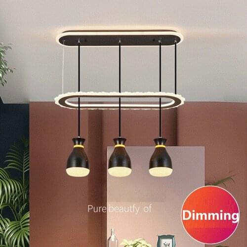 Nordic High-end Led Chandelier Living Room Dining Room Home Luxury Bedroom Restaurant Hotel Six Light Dimming Pendant Lamp