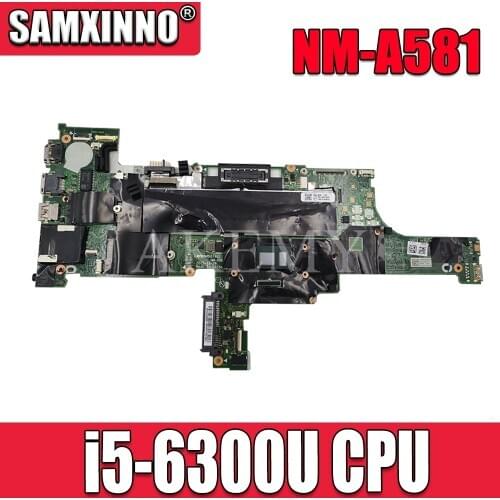 T460 motherboard Mainboard for Thinkpad laptop 20FN 20FM BT462 NM-A581 I5-6300/i5-6200U DDR3 P/N:45107501032 FRU 01AW341 01AW342