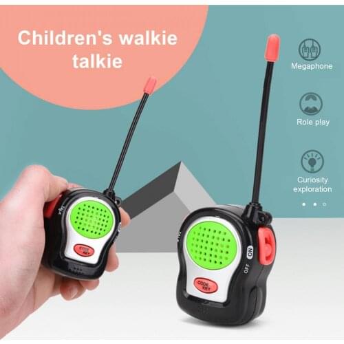 2Pcs Universal Kids Walkie Interphones Toy Hanging Rope Intercom Talkie And Walkie Toy Wear-resistant Kids Intercom Toy Funny