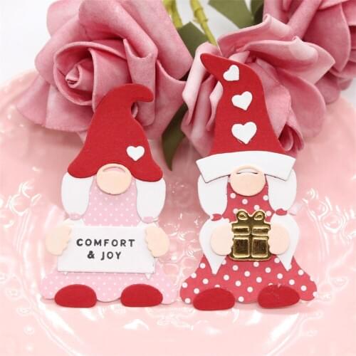 ZFPARTY Girl Gnome Metal Cutting Dies Stencils for DIY Scrapbooking Decorative Embossing DIY Paper Card