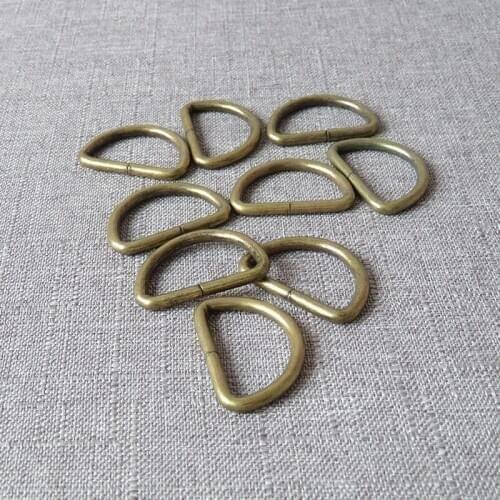 10pcs wholesale 32mm Heavy metal D ring belt buckle DIY dog collar leash harness outdoor bag backpack handmade sewing accessory