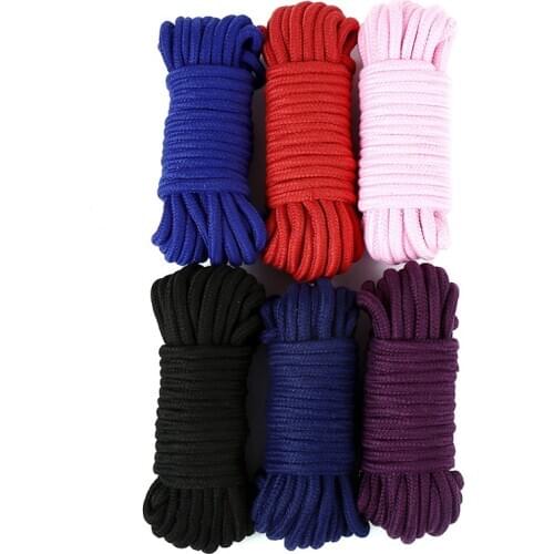 2m/5m/10m Sex Slave Bondage Rope Thick Cotton Restraint Erotic Role play Toys Soft Cotton Rope For Couples Adult Games Product