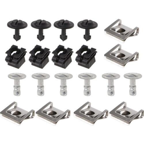 20Pcs Undertray Guard Engine Under Cover Fixing Clips Screw KIT For AUDI A4 A6
