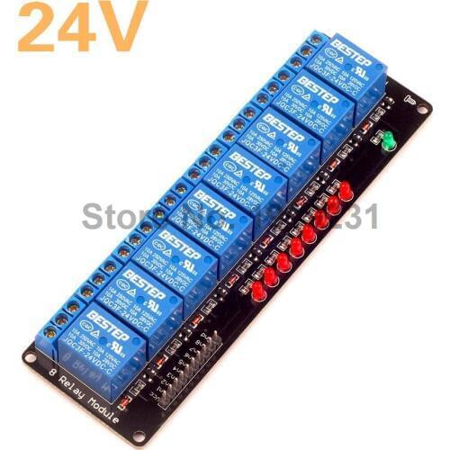 24V 8 Channel Relay Module Low level for SCM Household Appliance Control