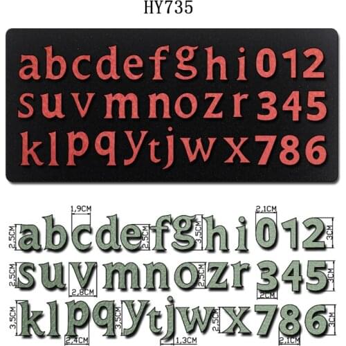 26 lowercase letters plus numbers cutting dies Katu DIY new dies for die cut wooden dies