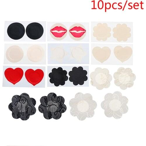 5Pairs Disposable Soft Womens Nipple Covers Breast Petals Sexy Bra Chest Stickers Adhesivo Bra Nipple Cover Accessories
