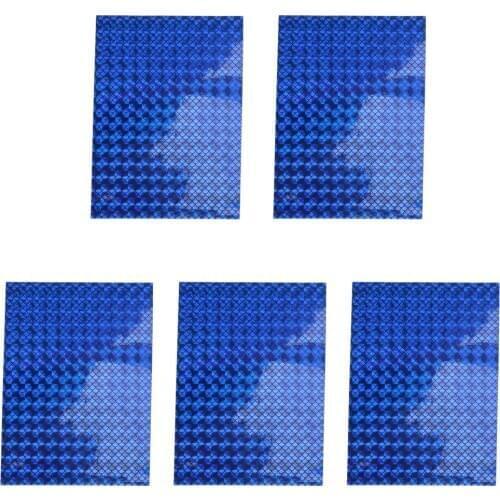 5pcs Fishing Lure Sticker Fish Scales Tape Holographic Adhesive Lure Tape for Fly Tying, DIY Tackle Crafts