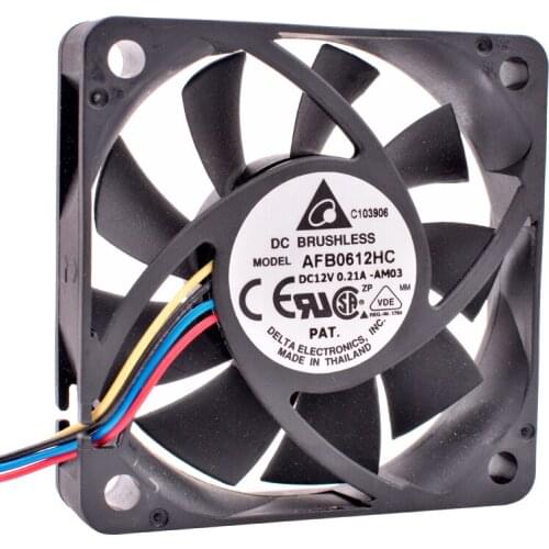 AFB0612HC-AM03 6cm 60mm fan 60x60x13mm DC12V 0.21A 4 lines double ball bearing pwm chassis CPU cooling fan