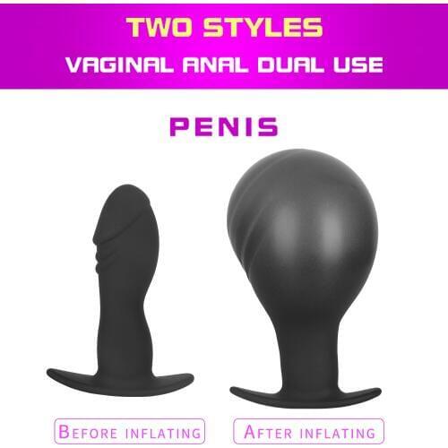 Max 12cm Super Large Inflatable Big Anal Plug Anus Extender Dilatador No Vibrator Sex Toys for Women Men Butt Plug Anal Balls