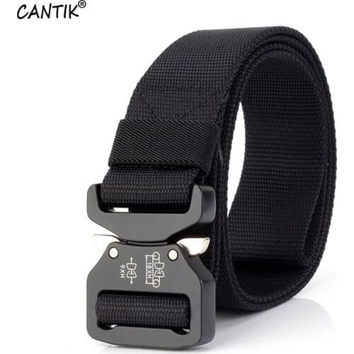 CANTIK Traveling Sports Military Fan Outdoor Quick Release Multi-functional Tactical Belts Waistband Nylon Belt for Men CBCA126