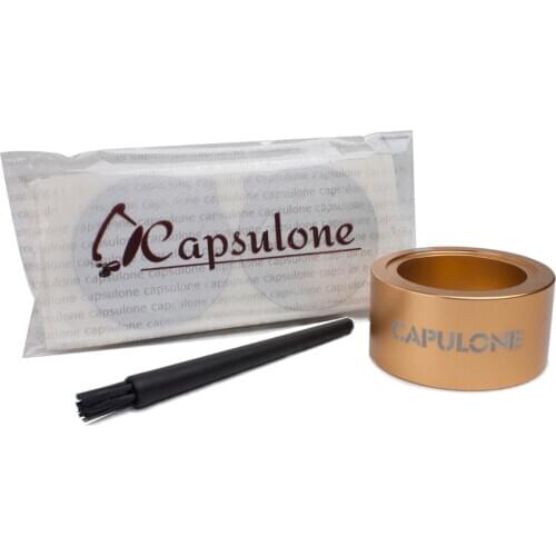 Capsulone vertuoline Holder Reusable Aluminum Foil Seals Lid sticker Compatible with Nespresso Vertuoline Capsule-100 Pcs