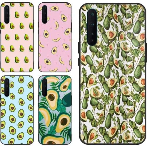 Cute Avocado Collage Case For OPPO Realme 6 7 8 Pro Q3 7i C3 C21 GT Neo Cover For Oneplus 9 Pro 7 8 T 9R Nord
