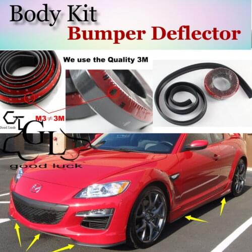 For Mazda RX-8 RX8 RX 8 2003~2012 Bumper Lip / Front Spoiler Deflector Car Scratch Proof Adhesive / Body Kit / Strip Skirt