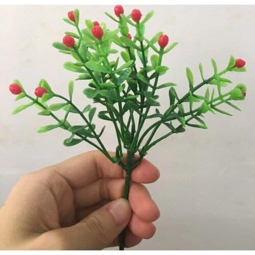 Artificial Fake Milan Grass Simulation Plastic Plants Flowers Desktop Decoration Home Office Garden Outdoor Decor Accessories