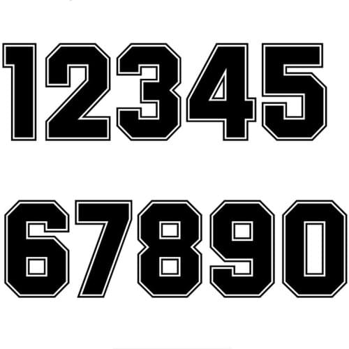 Creative Racing Number Helmet Decals Car Sticker Decals Motorcycle Accessories Stickers KK Vinyl 15*15cm