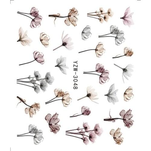 1PC Fashion 3D Embossed Nail Sticker Flower Adhesive DIY Manicure Slider Nail Art Tips Decorations Decals Nail Art Supplies