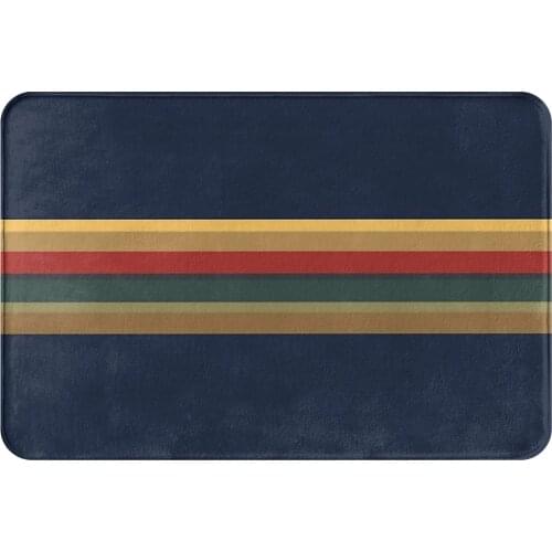 LGBQ Flag Non-slip Doormat 13th Rainbow Bath Kitchen Mat Prayer Carpet Flannel Pattern Decor