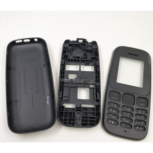 New Full Housing For Nokia 105 (2017) Full Complete Mobile Phone Housing Cover Case+ Keypad