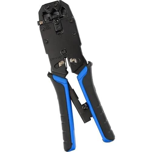 1pcs Crimper Dual Purpose RG45/11 Crimping Tool Telephone Line Network Cable Crimper Cutter Pliers Wire Stripper Multifunction