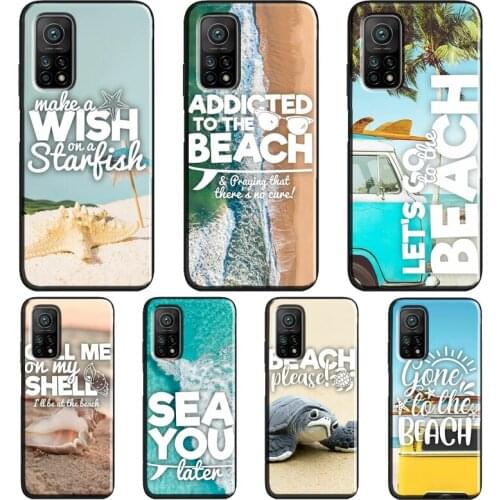 BEACH SUMMER HOLIDAY PALM TREE TRAVEL Case For POCO F3 F2 M3 X3 Pro Cover For Xiaomi Mi 11 Lite Ultra Mi 10T Pro Mi Note 10 Lite