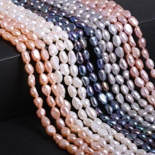 Freshwater Vertical Hole Double-faced Pearl Loose Beads For DIY Bracelet Earring Necklace Sewing Craft Jewelry Accessory