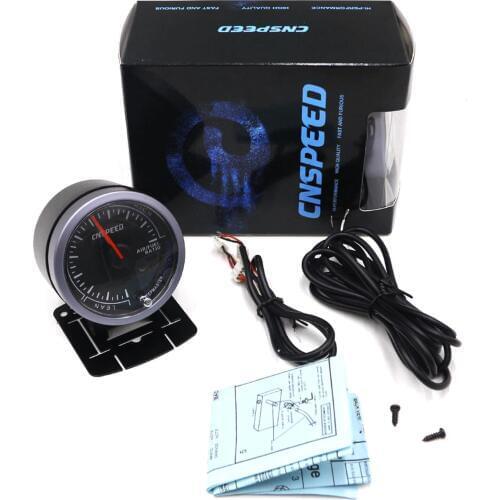 Air/Fuel Ratio Gauge Monitor Meter DC12V 2.5" 60mm Red LED Backlight Car Offroad