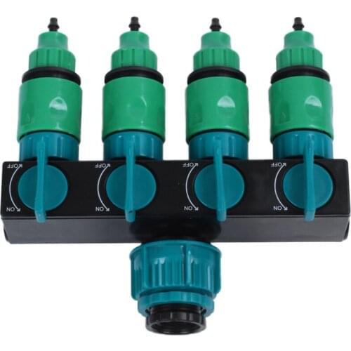 Garden Hose Splitter Water Pipe 4 Way Tap Garden Tap Connector 4/7 Mm Cranes Hose Irrigation 8/11 Mm 1 Pcs