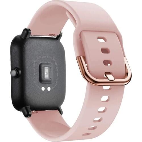 For Amazfit Bip S Strap 20mm 22mm Silicone Watch Band Bracelet for Xiaomi Huami Amazfit GTS/Pace/Stratos 2S 3/GTR 42 47mm Strap