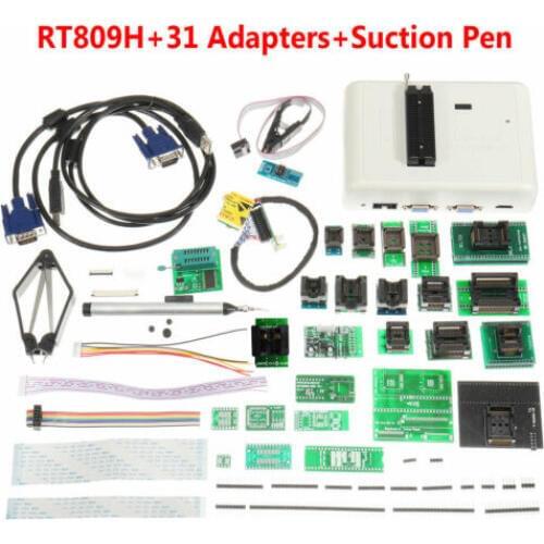 RT809H Flash Programmer EMMC-NAND +31 Adapters With Cables EMMC-NAND+Suction Pen
