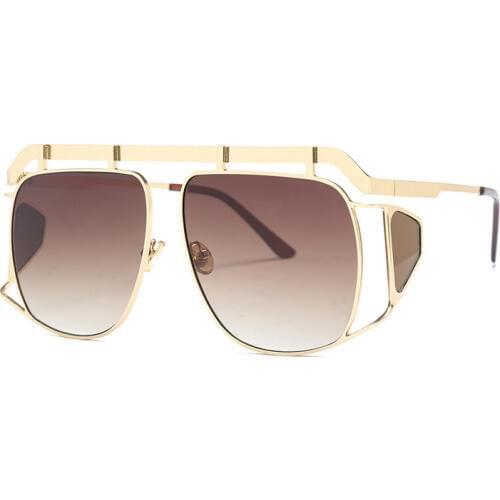 Luxury Steampunk Sunglasses Women Fashion Ladies Vintage UV400 Eyewear for Men Female Goggles Gafas Oculos Shades 23012DF