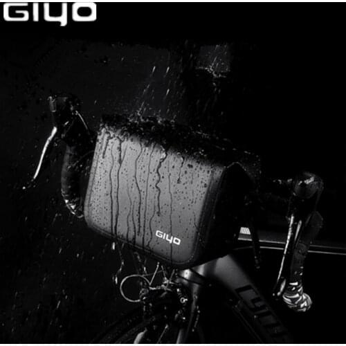 GIYO Waterproof Bike Handlebar Bag Quick Release Bicycle Pannier Front Frame Storage Cycling Basket Bag For Commuter Casual Bike